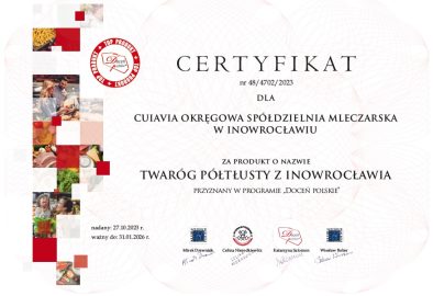 26.10.2023 - Ogólnopolski Program Promocyjny "Doceń polskie"."